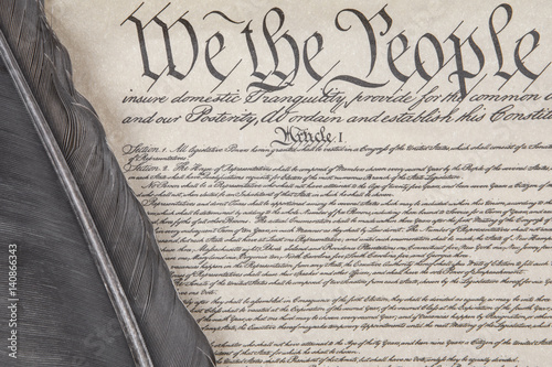 Constitution Crop with Feather Pen