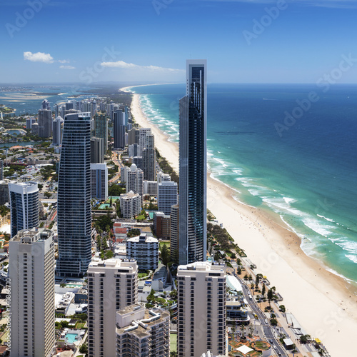 Sunny view of Surfers Paradise