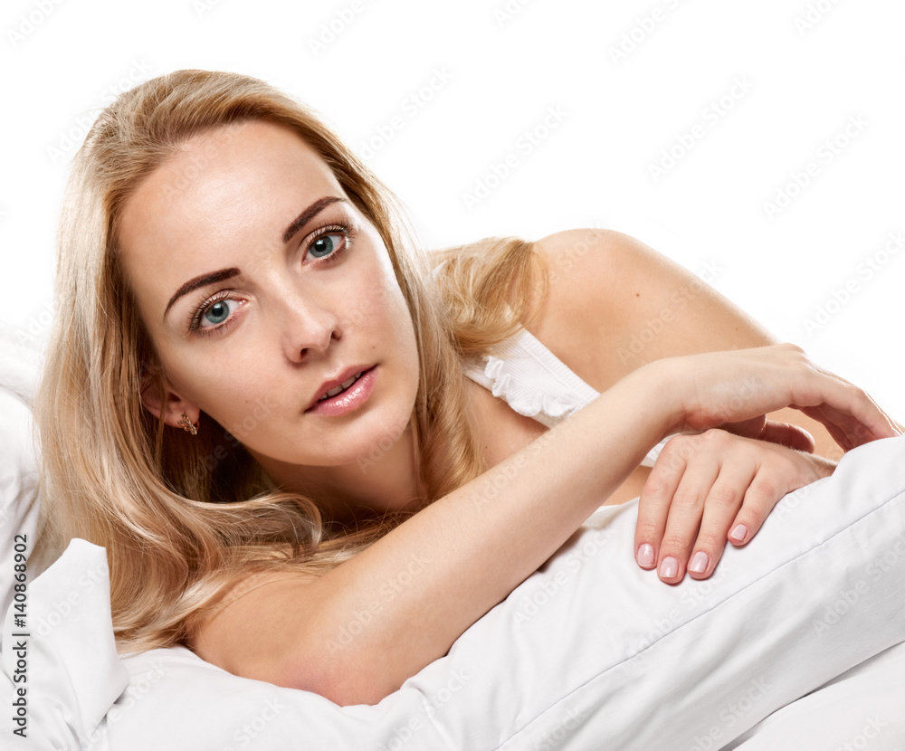 Pretty woman in morning Pretty woman in morning