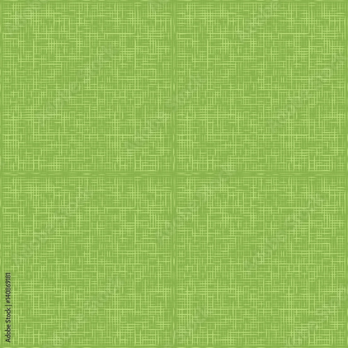 Green sack fabric textile, seamless pattern vector illustration. Spring color 2017, wrapping paper design