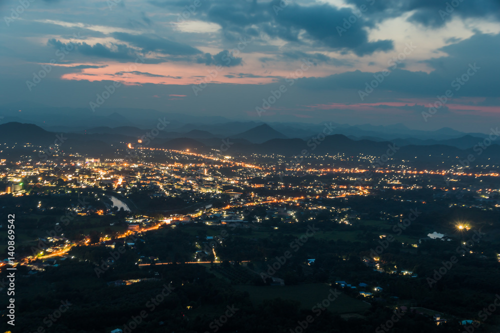 Aerial view of Loei province