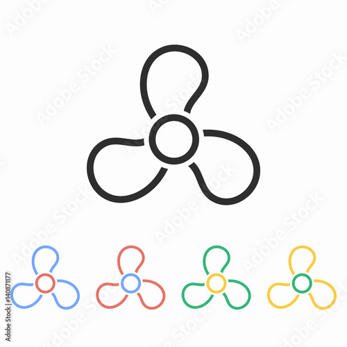 Fan - vector icon.