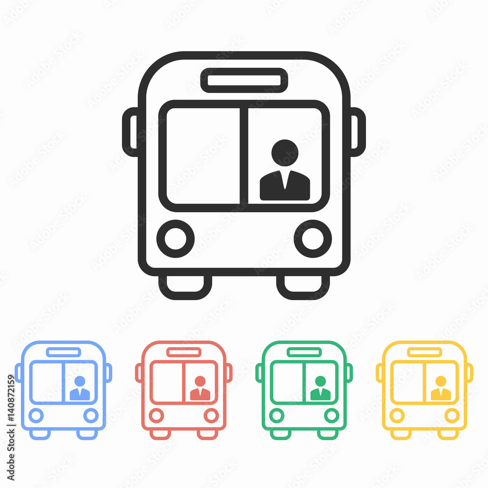 Bus - vector icon. Bus - vector icon.