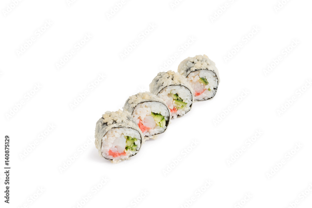 sushi isolated on the white