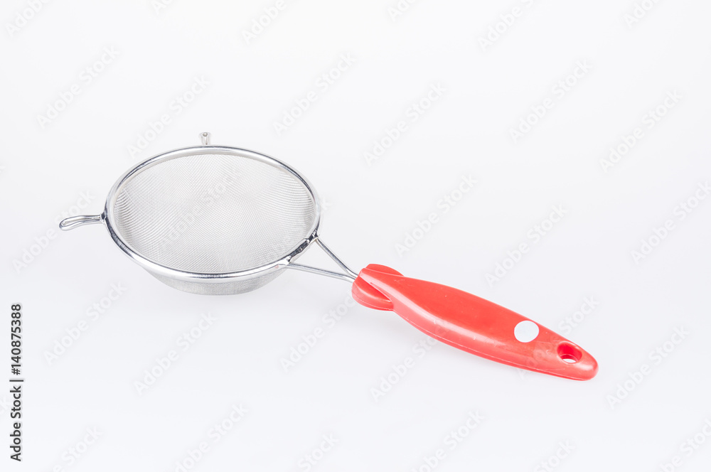 flour sifter on white background flour sifter on white background