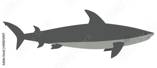 Schematic Shark in profile