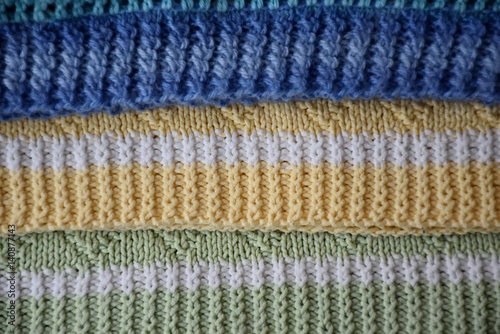 Fotografie knitted texture knitting pattern