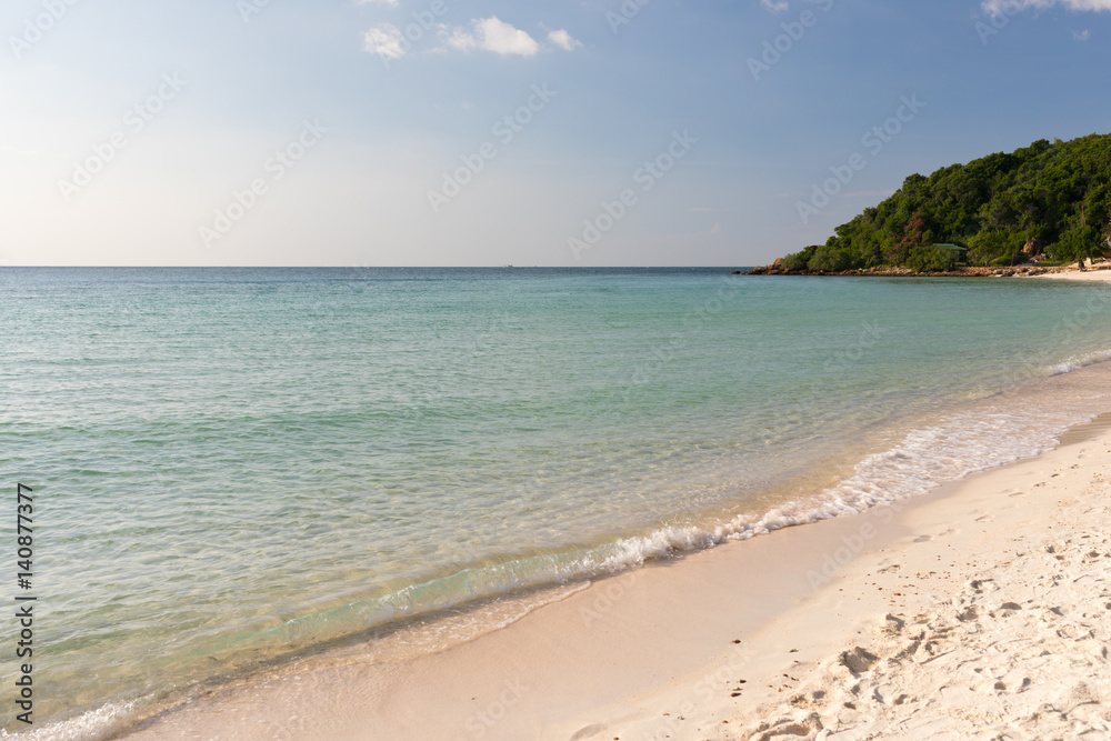 Coastline of Tien beach on Koh Larn island in Thailand Coastline of Tien beach on Koh Larn island in Thailand
