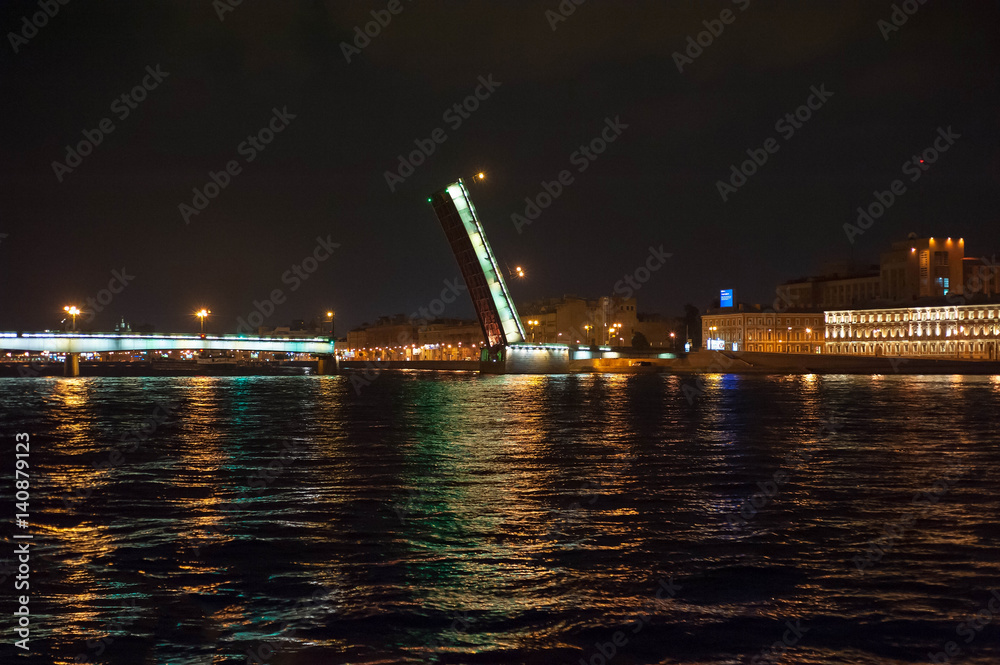 Night view of bridge