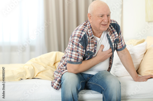 Mature man suffering from p...