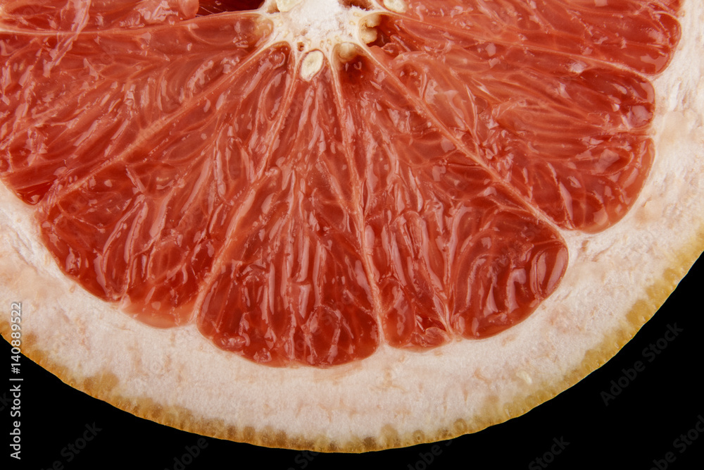 Grapefruit isolated on a black background Grapefruit isolated on a black background