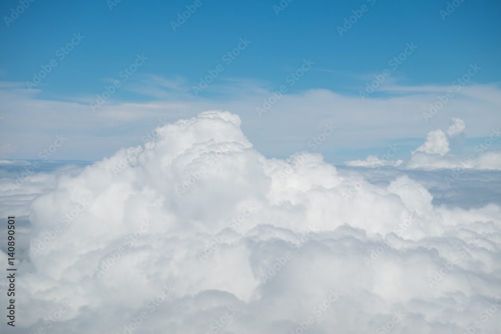 Cloud texture and blue sky