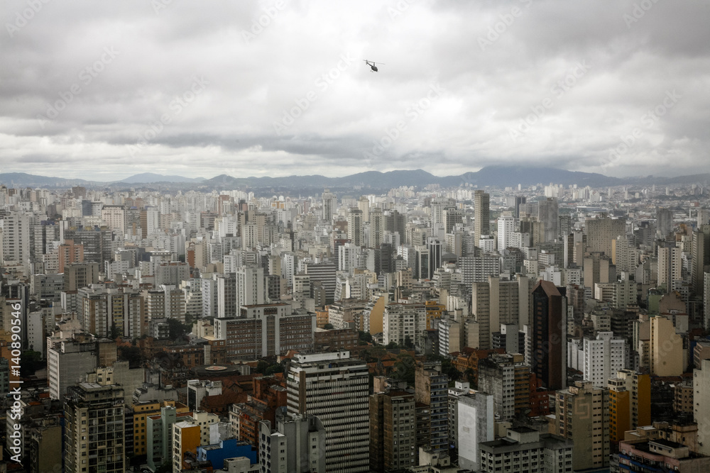 Skyline of Sao Paulo, Brazil.