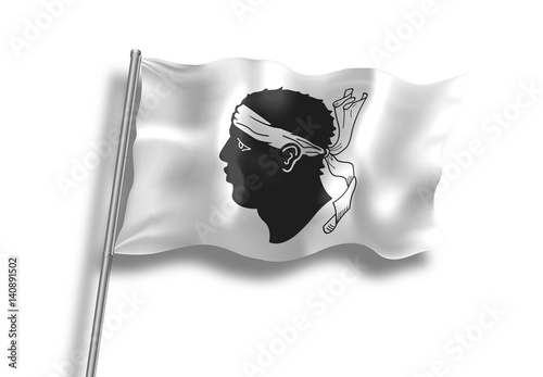 Drapeau de Corse en qualité vectorielle