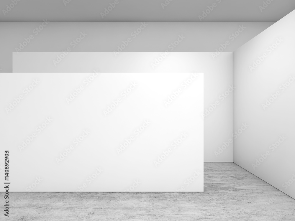 Abstract empty interior, white room Abstract empty interior, white room