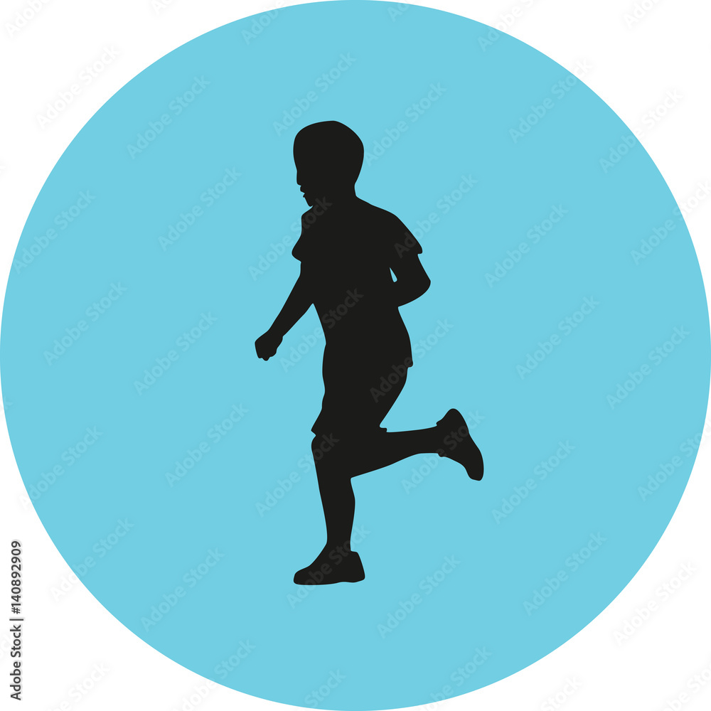 runner silhouette vector