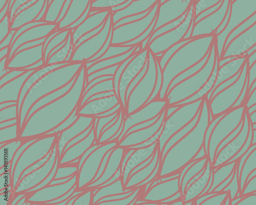 Seamless ecology pattern with leaves. Vector, EPS10