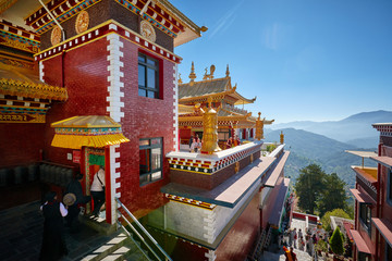 Handdoek met foto Nepal Namo Buddha klooster in Nepal  © vladimirzhoga