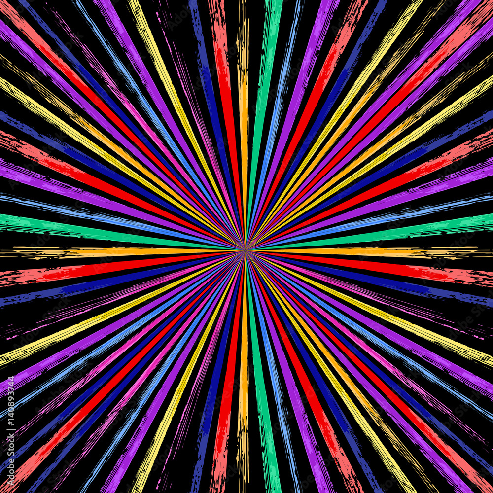 Abstract hand drawn brush color stripes background Abstract hand drawn brush color stripes background