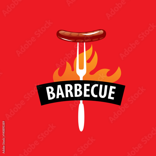 Barbecue party logo