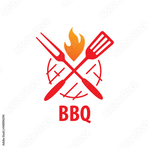 Barbecue party logo