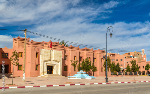 Buildings in Kalaat M'Gouna, a town in Morocco photo