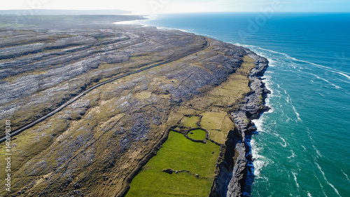 Canvas Print The Burren Coast Road, County Clare, Ireland