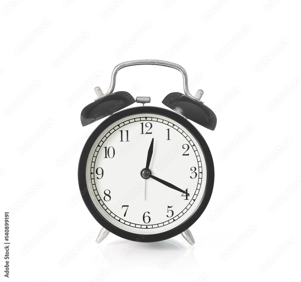 Classic alarm clock morning