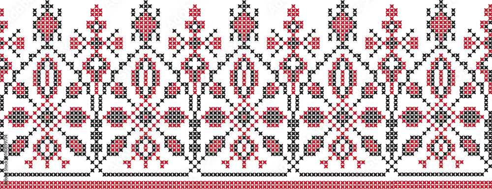 embroidered cross-stitch ornament national pattern embroidered cross-stitch ornament national pattern