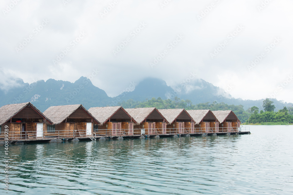 house Resort in Ratchaprapha Dam at Khao Sok National Park,Thailand. house Resort in Ratchaprapha Dam at Khao Sok National Park,Thailand.