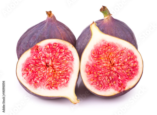 fresh figs on white