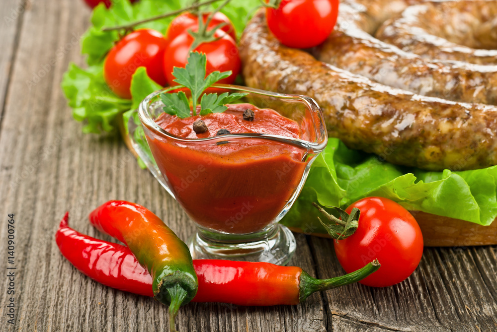 tomato sauce with sausage and pepper tomato sauce with sausage and pepper