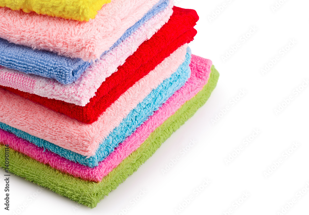 Stack of colorfull towels