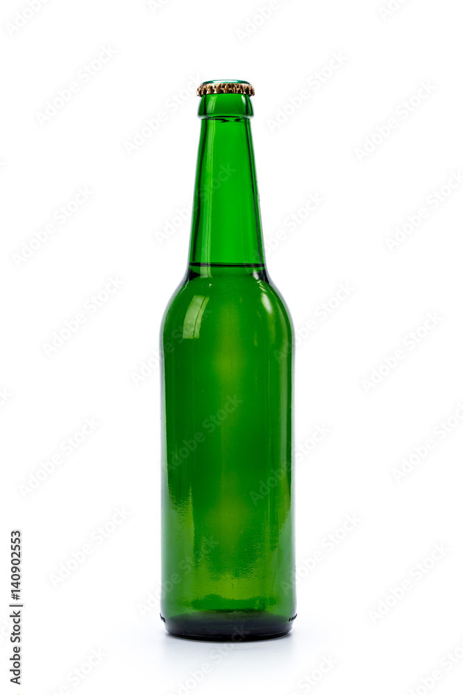 bottle of beer on white background bottle of beer on white background