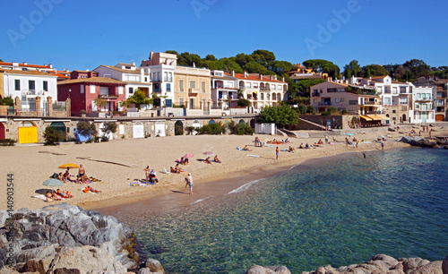 Costa Brava pueblo de Calella de Palafrugell en la provincia de Girona Cataluña España photo