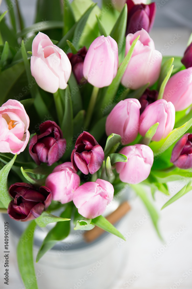 Fototapeta premium Tulpen Blumenestrauß