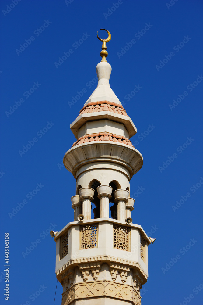 minaret on a sky background