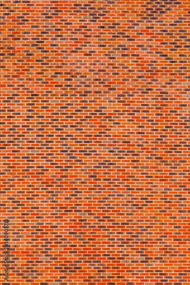 Кирпичная стена из красного кирпича.. Текстура, фон
