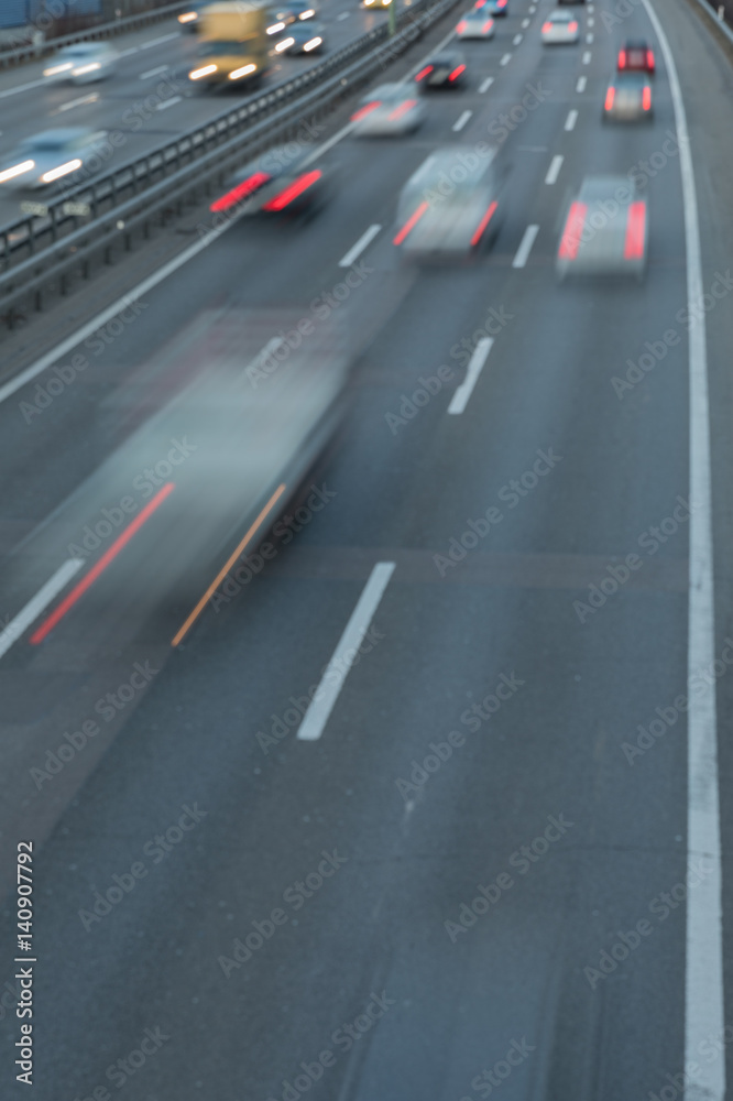 Stau auf der Autobahn Stau auf der Autobahn