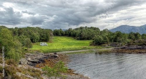 Rough nature in Norwegian landscape