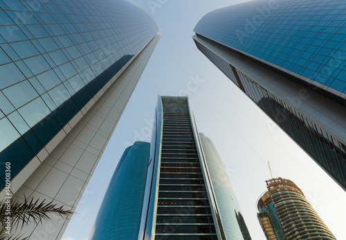 Skyscrapers buildings in Abu Dhabi, United Arab Emirates photo