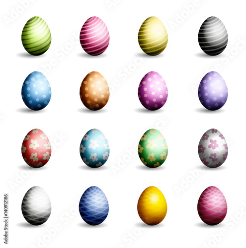 Fototapeta Naklejka Na Ścianę i Meble -  Set of Easter eggs