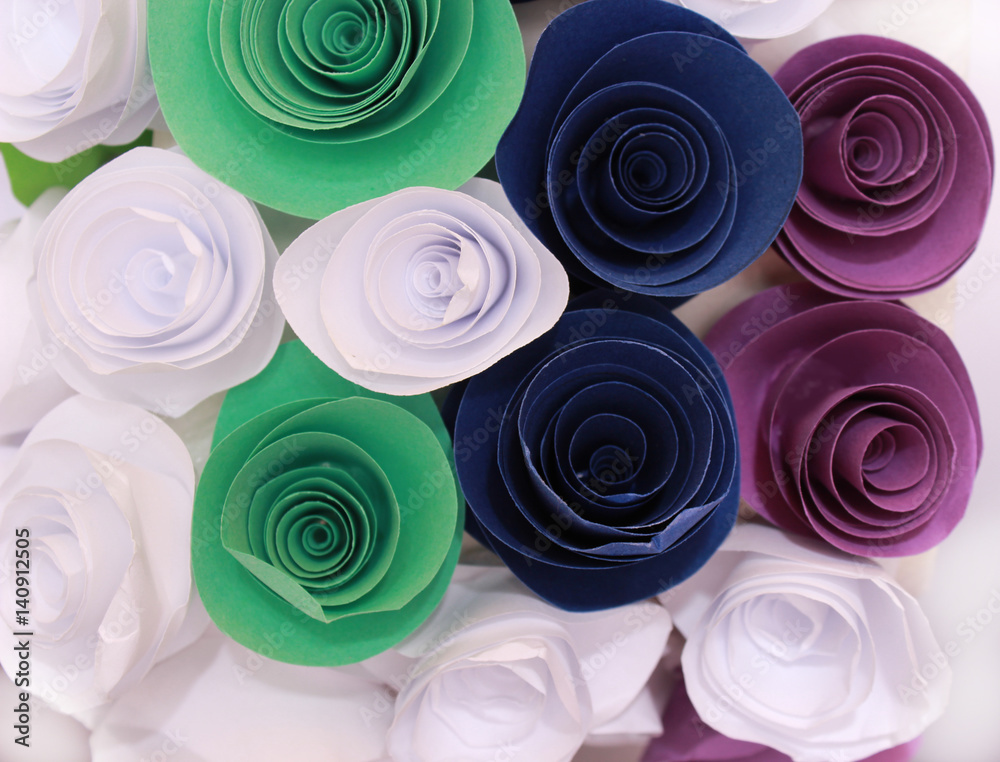 Artificial colorful rose that is handmade Artificial colorful rose that is handmade
