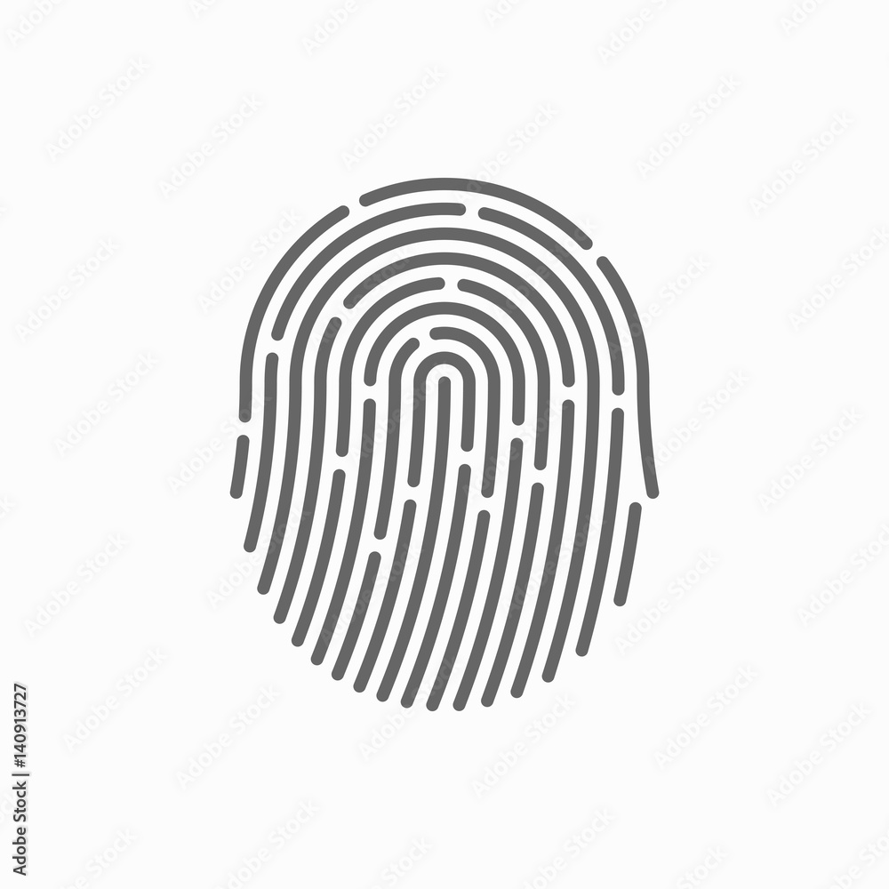 Fingerprint vector icon