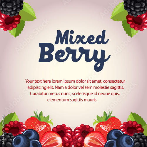 mixed berry card