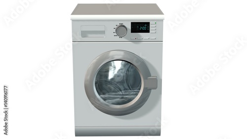 Wallpaper Mural Washing machine, Fully automatic washing machine - isolated on white  Torontodigital.ca