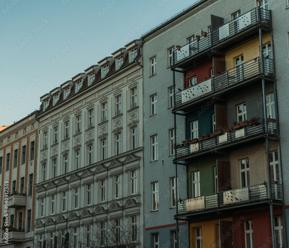 typical living houses at prenzlauer berg, berlin