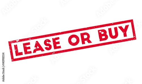 Lease Or Buy rubber stamp. Grunge design with dust scratches. Effects can be easily removed for a clean, crisp look. Color is easily changed.
