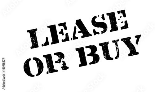 Lease Or Buy rubber stamp. Grunge design with dust scratches. Effects can be easily removed for a clean, crisp look. Color is easily changed.