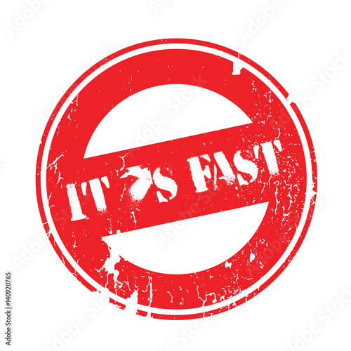 It s Fast rubber stamp. Grunge design with dust scratches. Effects can be easily removed for a clean, crisp look. Color is easily changed.